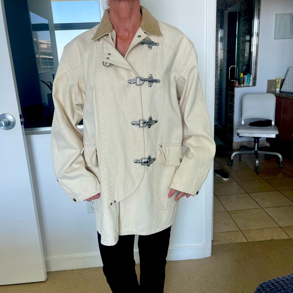 Ralph Lauren cotton canvas jacket off white